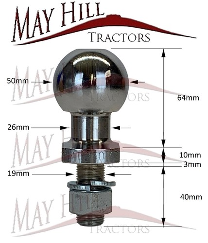 Tow ball hitch - tow, pin
